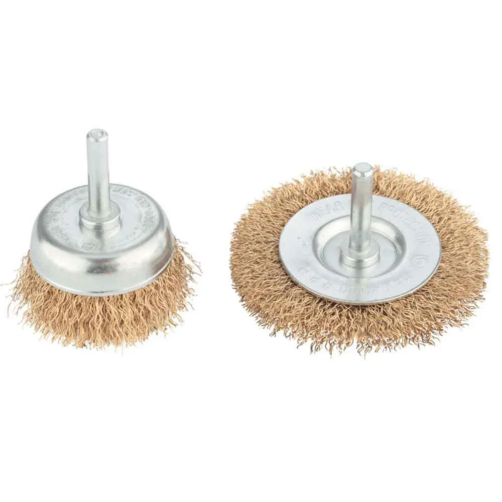 Jogo de Escova de Aço Carbono 2 Peças 100x75mm  MTX-744809